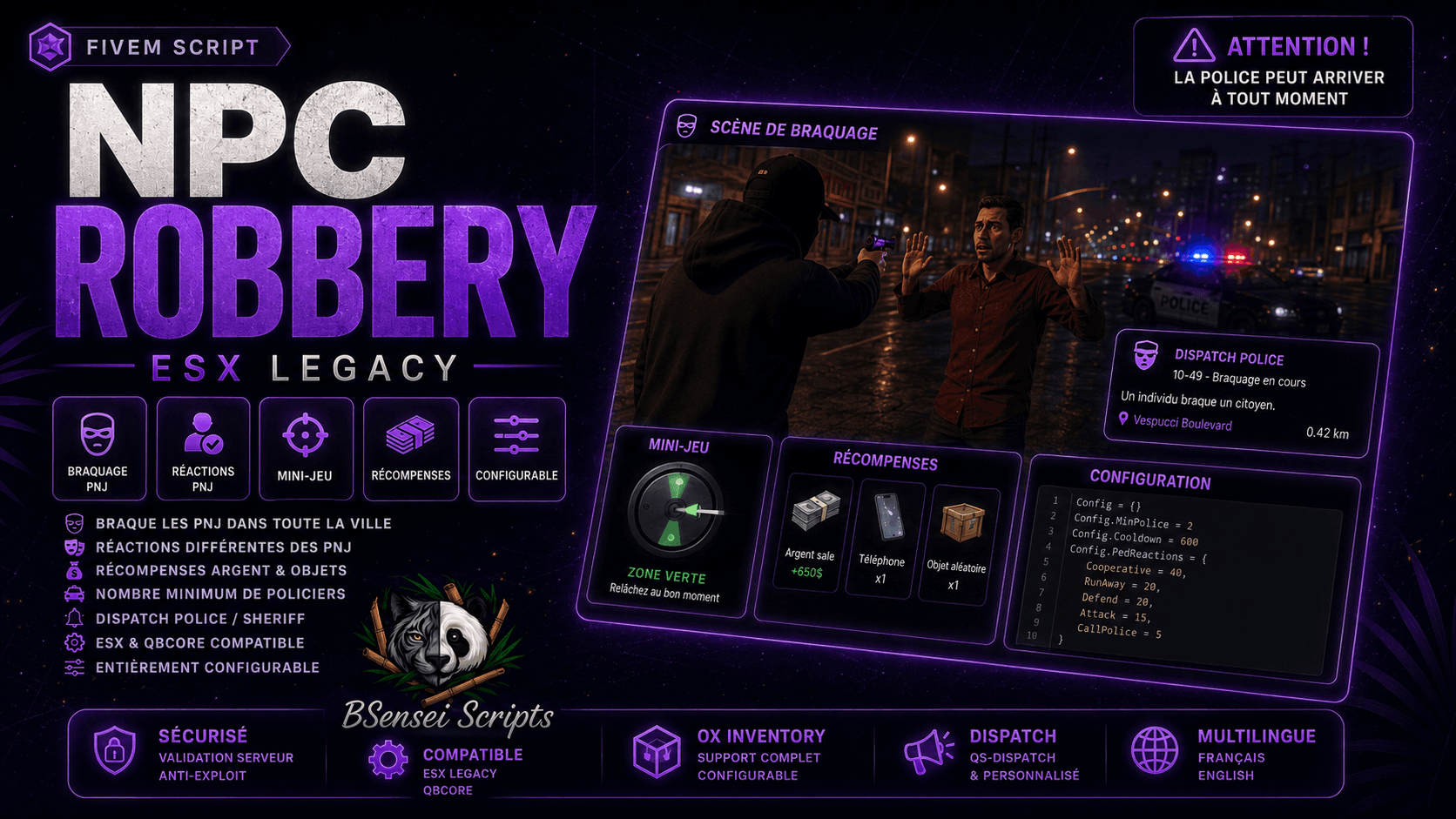 BSensei NPC Robbery